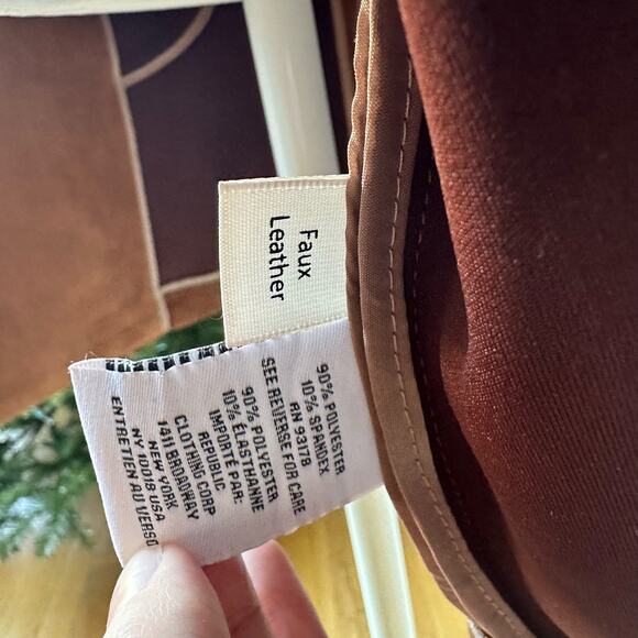 Magaschoni Faux Suede Brown Trench Coat - Size XS - Picture 10 of 10